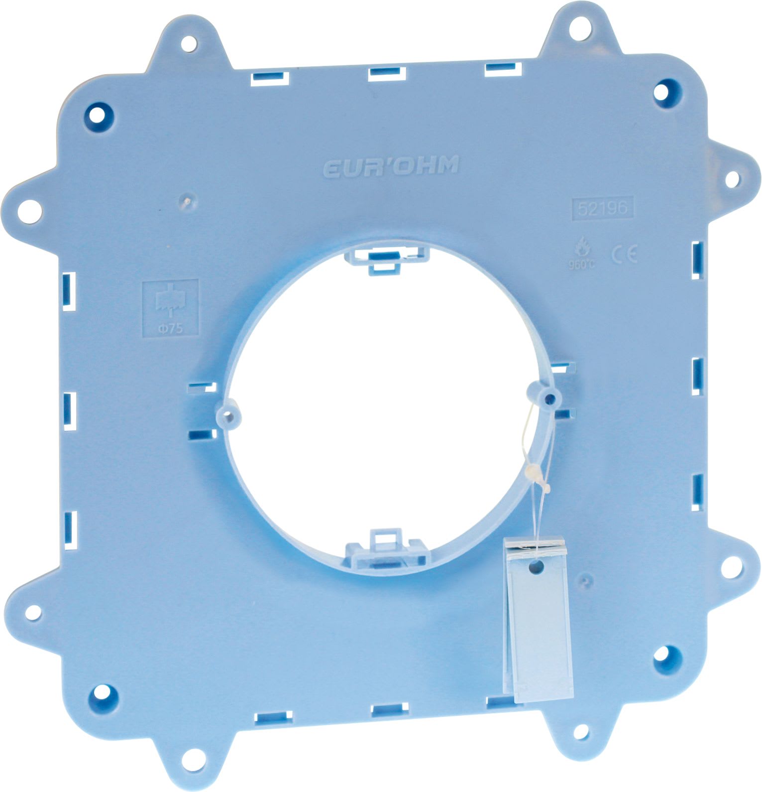 Eur Ohm - Couvercle ouverture Ø85 avec pattes longues pour 52193