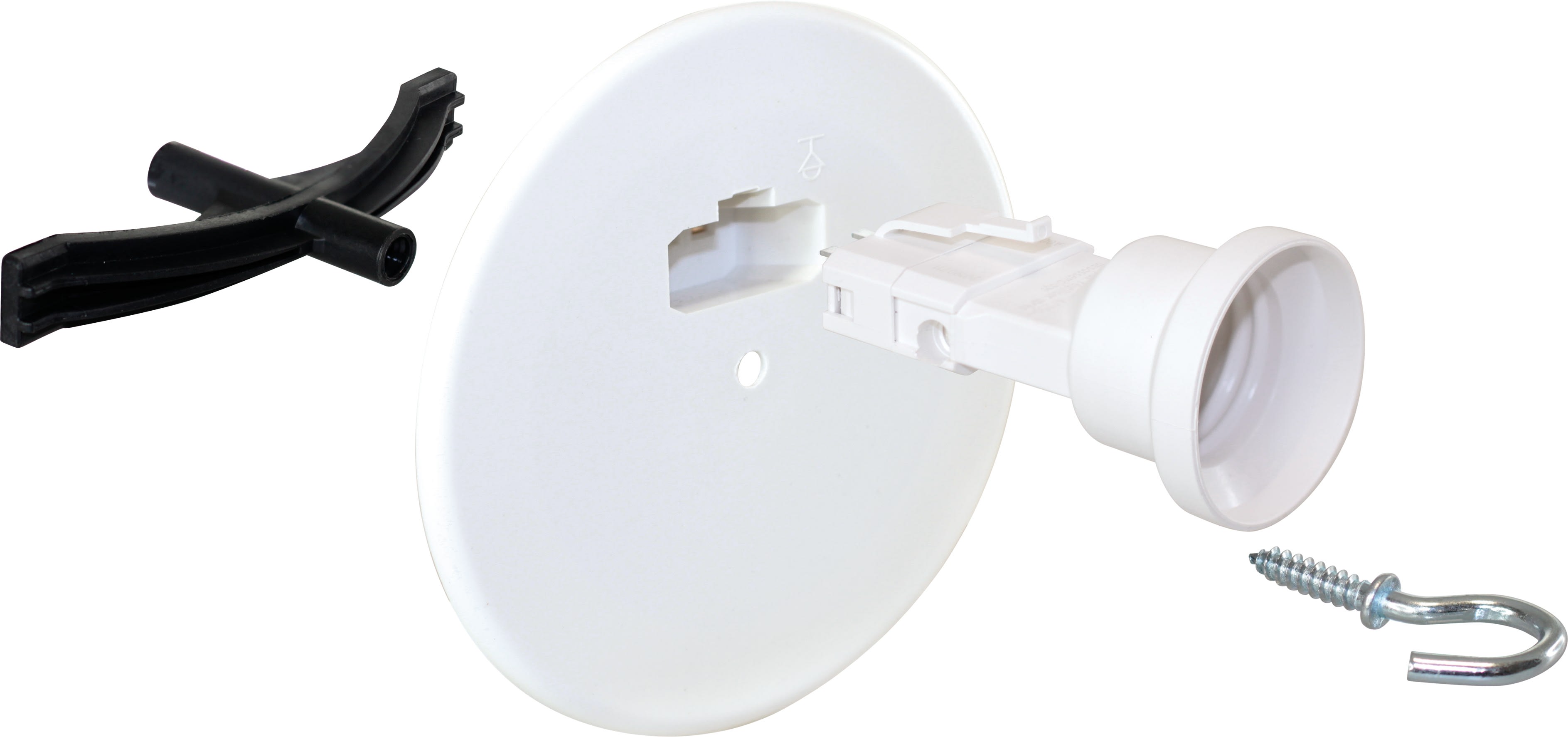 Eur Ohm - Kit access.fix. Lum. + couv DCL Ø120 + piton 60mm + douille