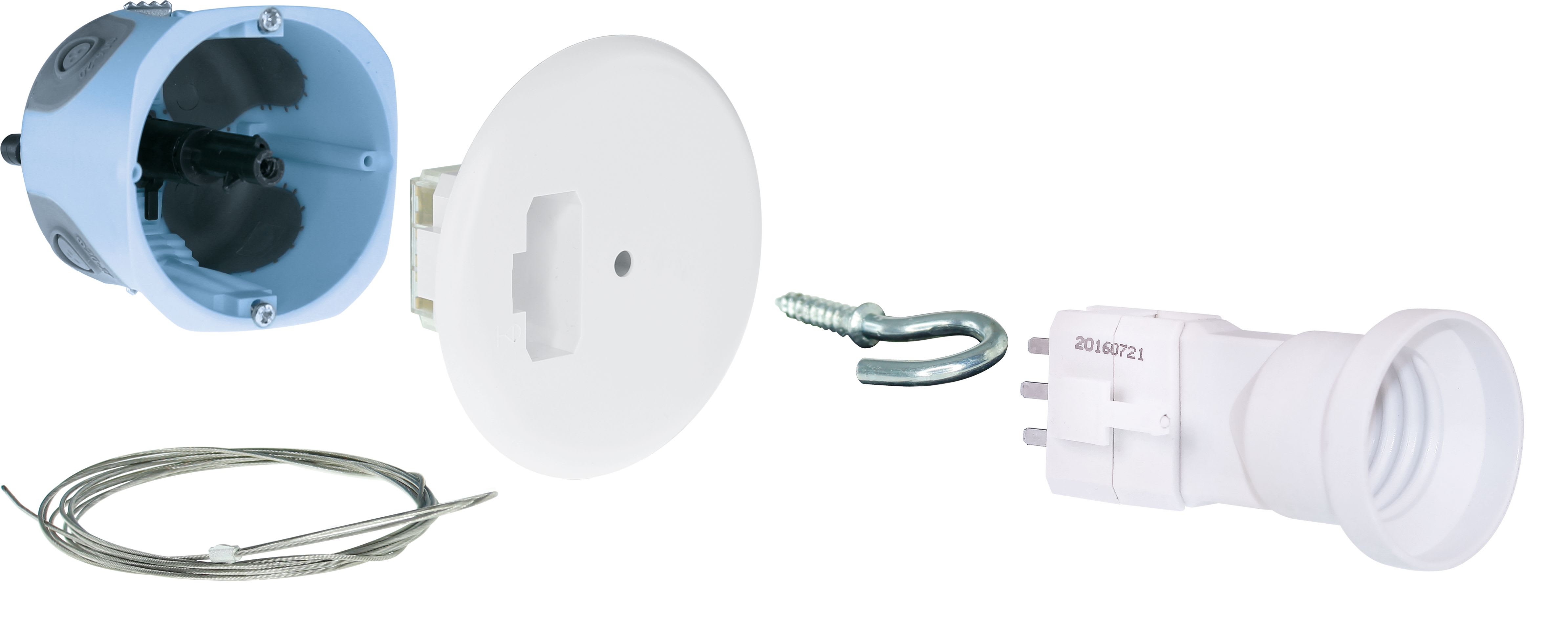 Eur Ohm - Kit ctre pl.d67 E27 AIR'm. fix. Int.+fil.2m