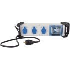 Eur Ohm - Coffret de chantier mono 3 prises 1 disj.diff 16A+3 PC 2P+T+AU+1,5m HO7RNF+bumpR