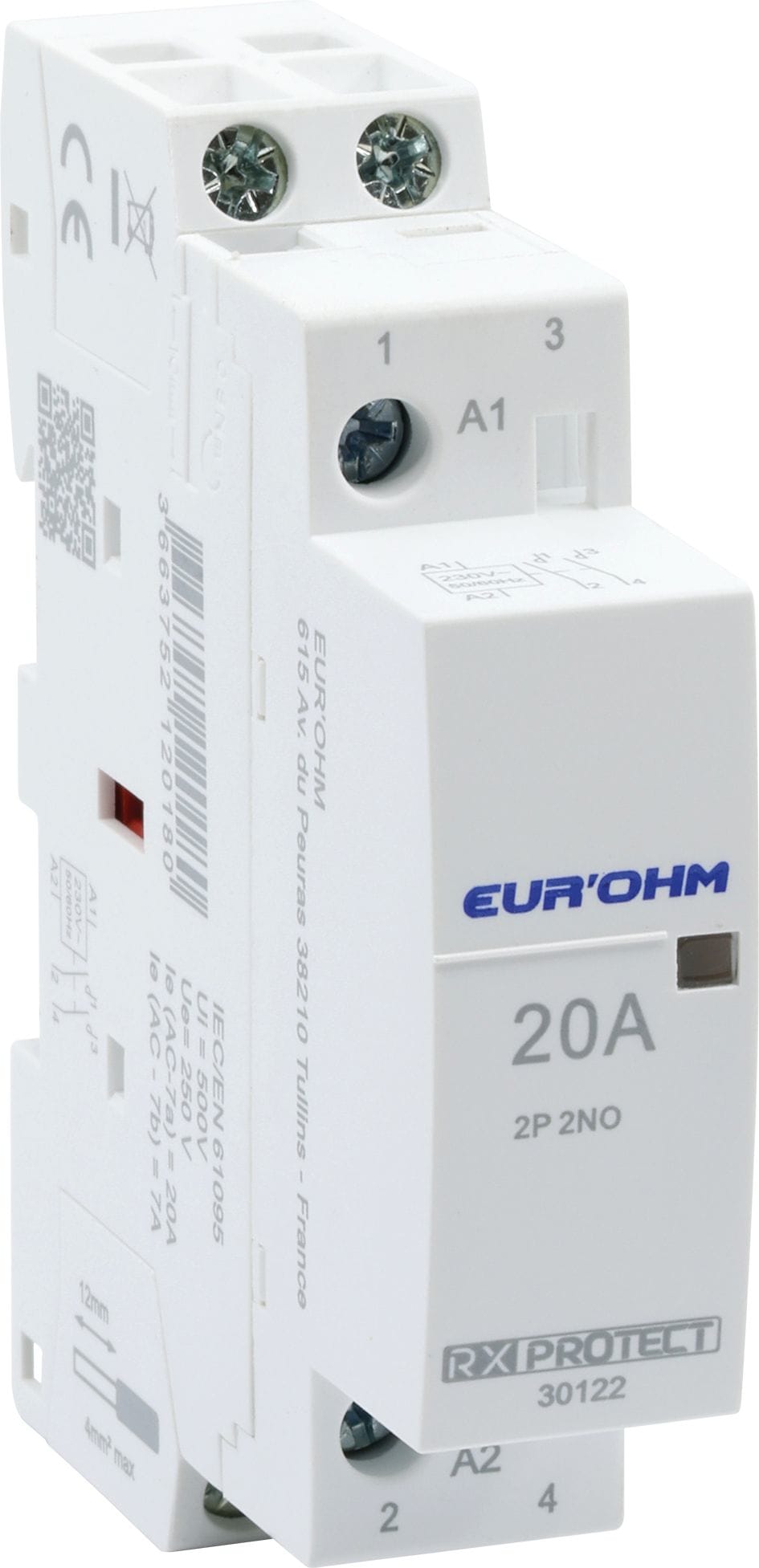 Eur Ohm - Contacteur 2x20A 220V 2NO