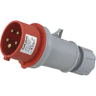 Eur Ohm - Fiche industrielle mobile droite 3P+N+T 16A 400V AC IP44