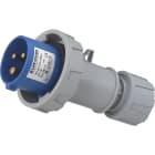 Eur Ohm - Fiche industrielle mobile droite 2P+T 16A 230V AC IP67