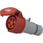 Eur Ohm - Prise industrielle mobile droite 3P+N+T 32A 400V AC IP44