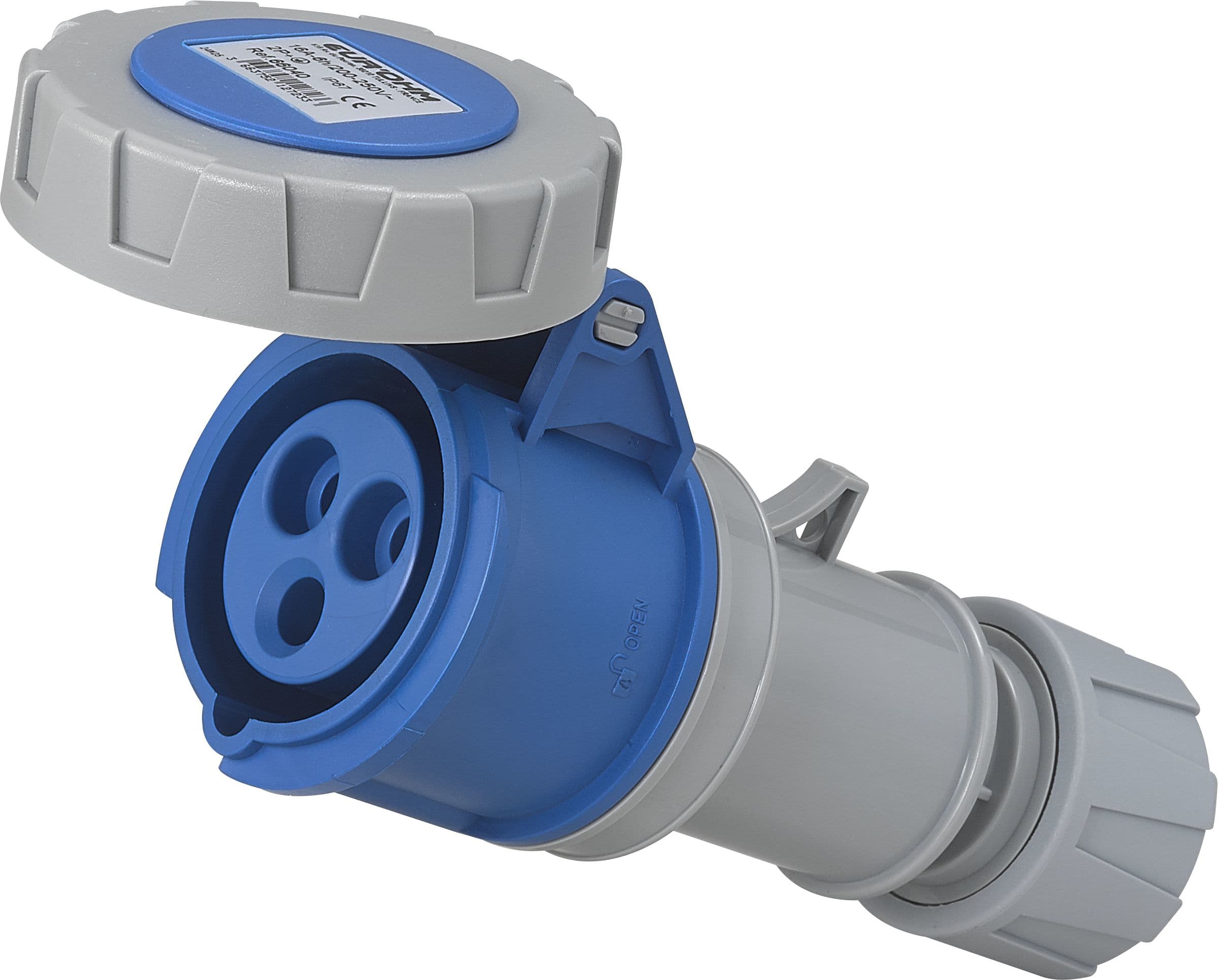 Eur Ohm - Prise industrielle mobile droite 2P+T 16A 230V AC IP67
