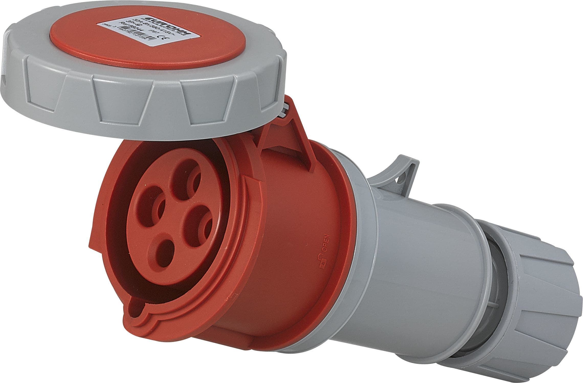 Eur Ohm - Prise industrielle mobile droite 3P+T 32A 400V AC IP67
