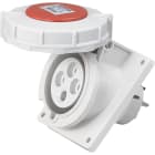 Eur Ohm - Socle de prise industrielle à encastrer à 10° 3P+T 32A 400V AC IP67