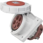 Eur Ohm - Socle de prise industrielle à encastrer à 10° 3P+N+T 63A 400V AC IP67