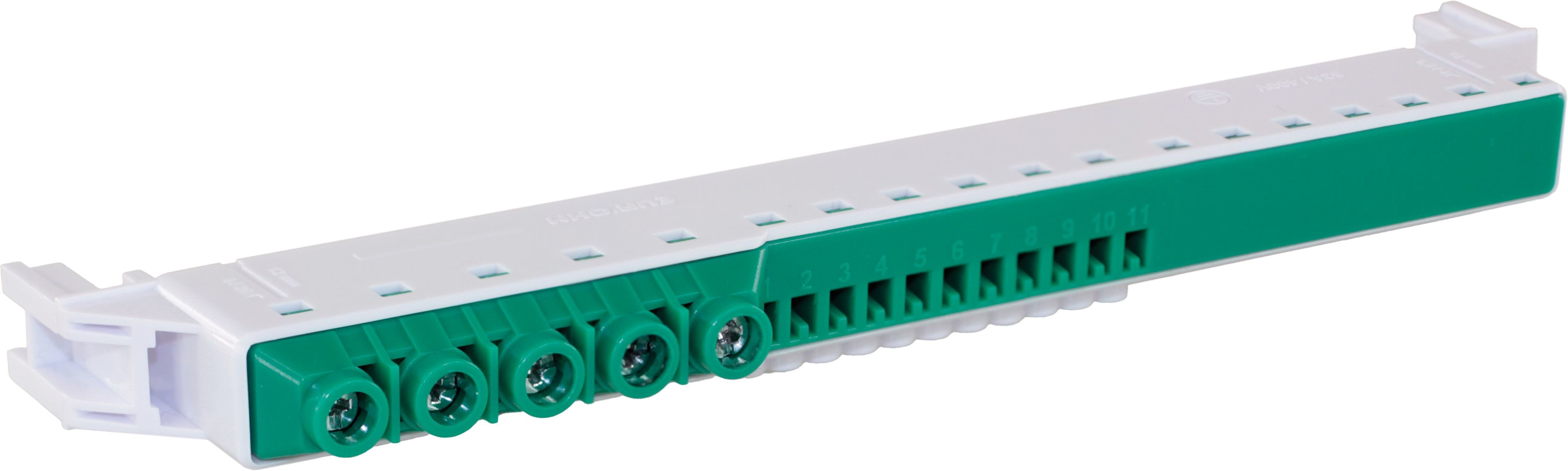 Eur Ohm - Bornier terre court 5x25²+11x4² 13M