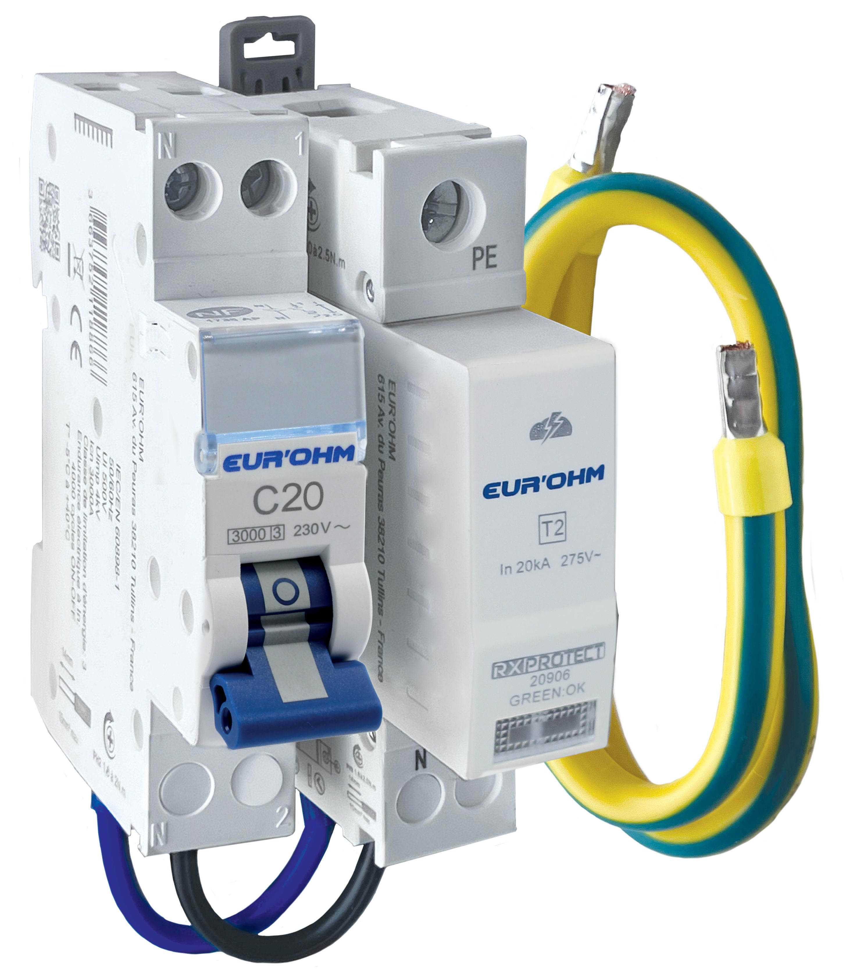 Eur Ohm - KIT PF 1P+N avec Disjoncteur 20A