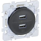Eur Ohm - chargeur double USB-A anthracite