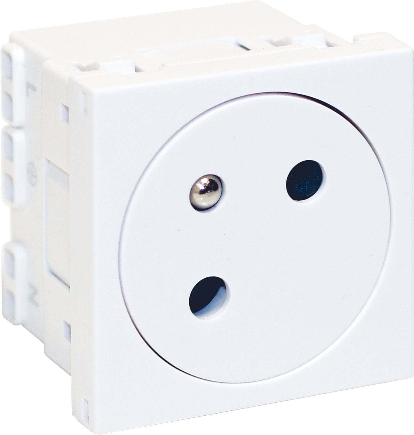 Eur Ohm - OPT45 prise 2P+T blanche