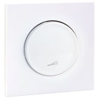 Eur Ohm - Square Variateur 2 ou 3 fils (méca+plaque+griffes) blanc