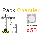 Eur Ohm - SQUARE LOT 50 VV 10A BLC PACK CHANTIER