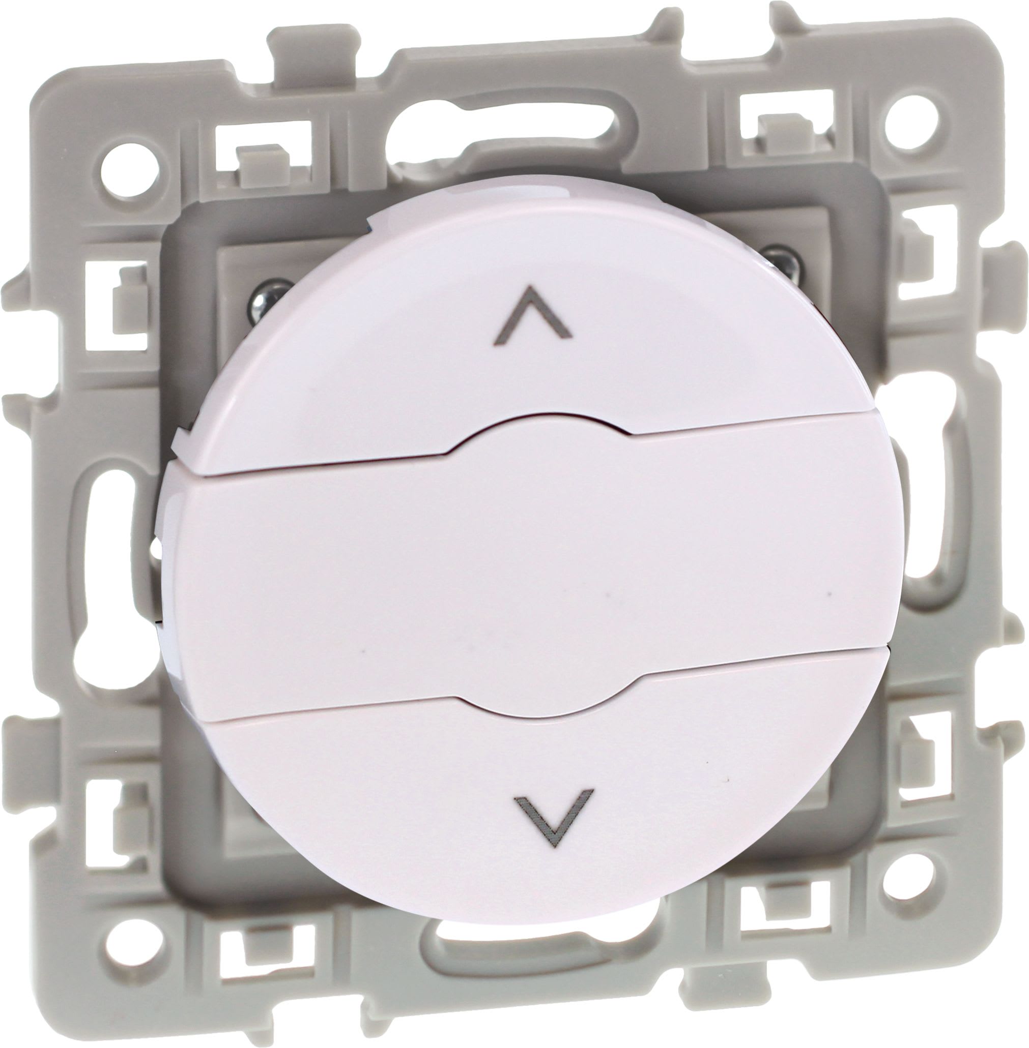 Eur Ohm - SQUARE inter VR 3 BOUTONS BLC