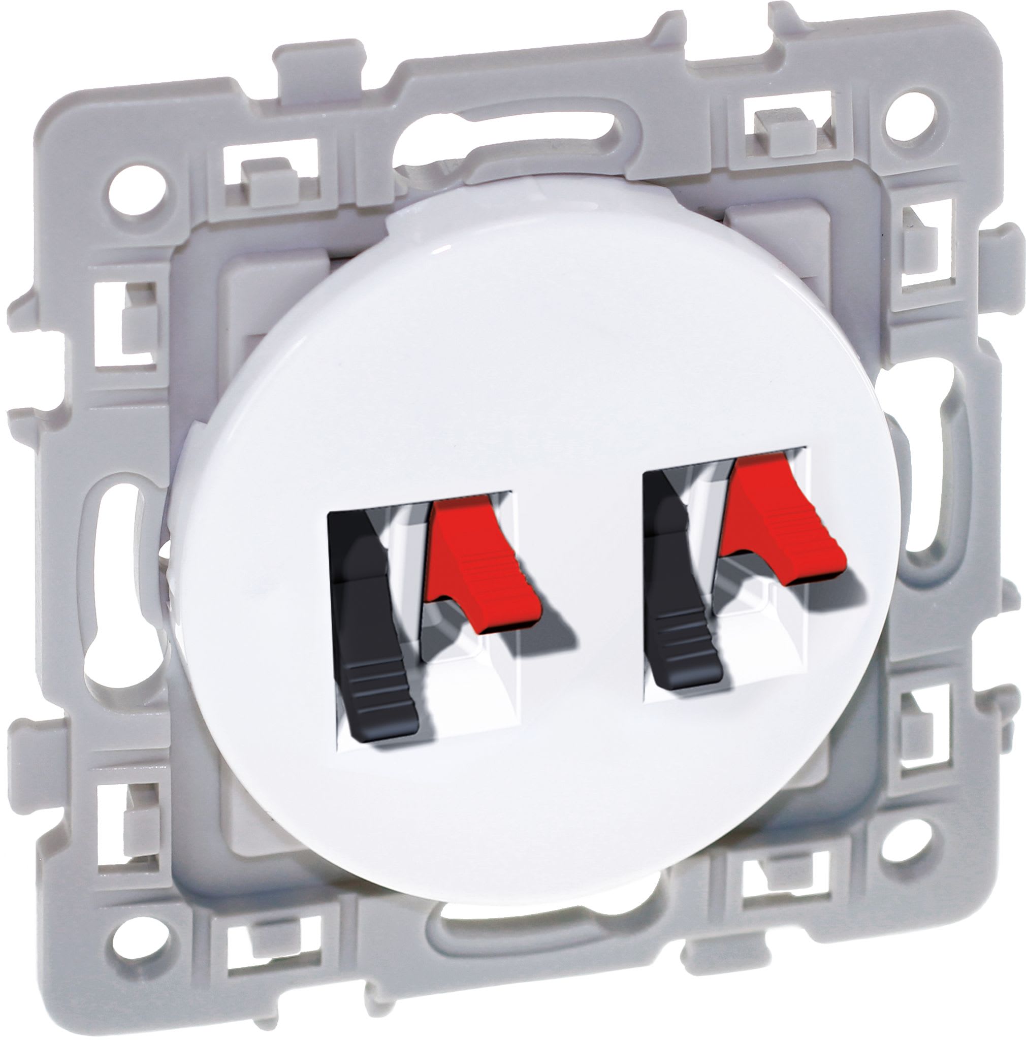 Eur Ohm - SQUARE dble prise HP BLC