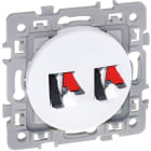 Eur Ohm - SQUARE dble prise HP BLC