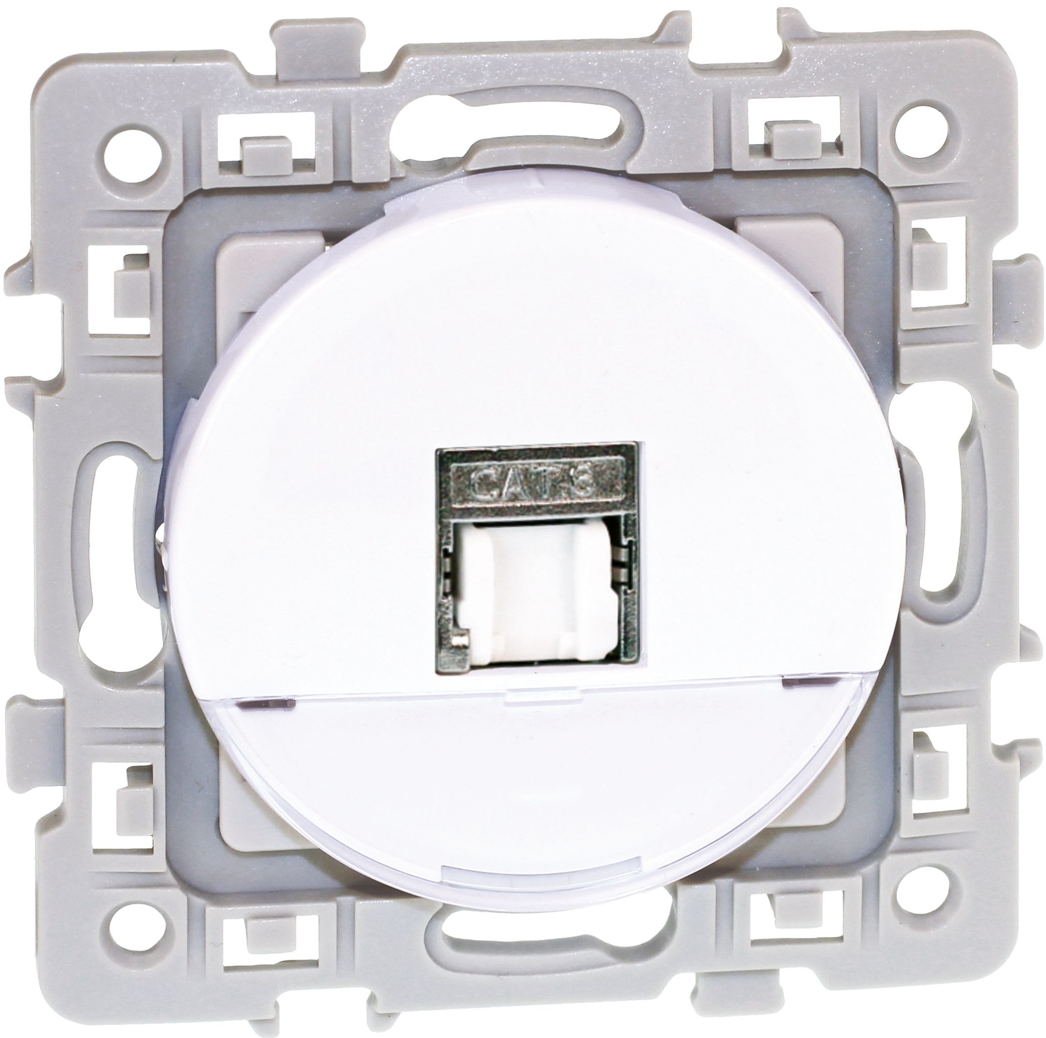 Eur Ohm - SQUARE RJ45 CAT6A STP (Grade3 TV) BLC