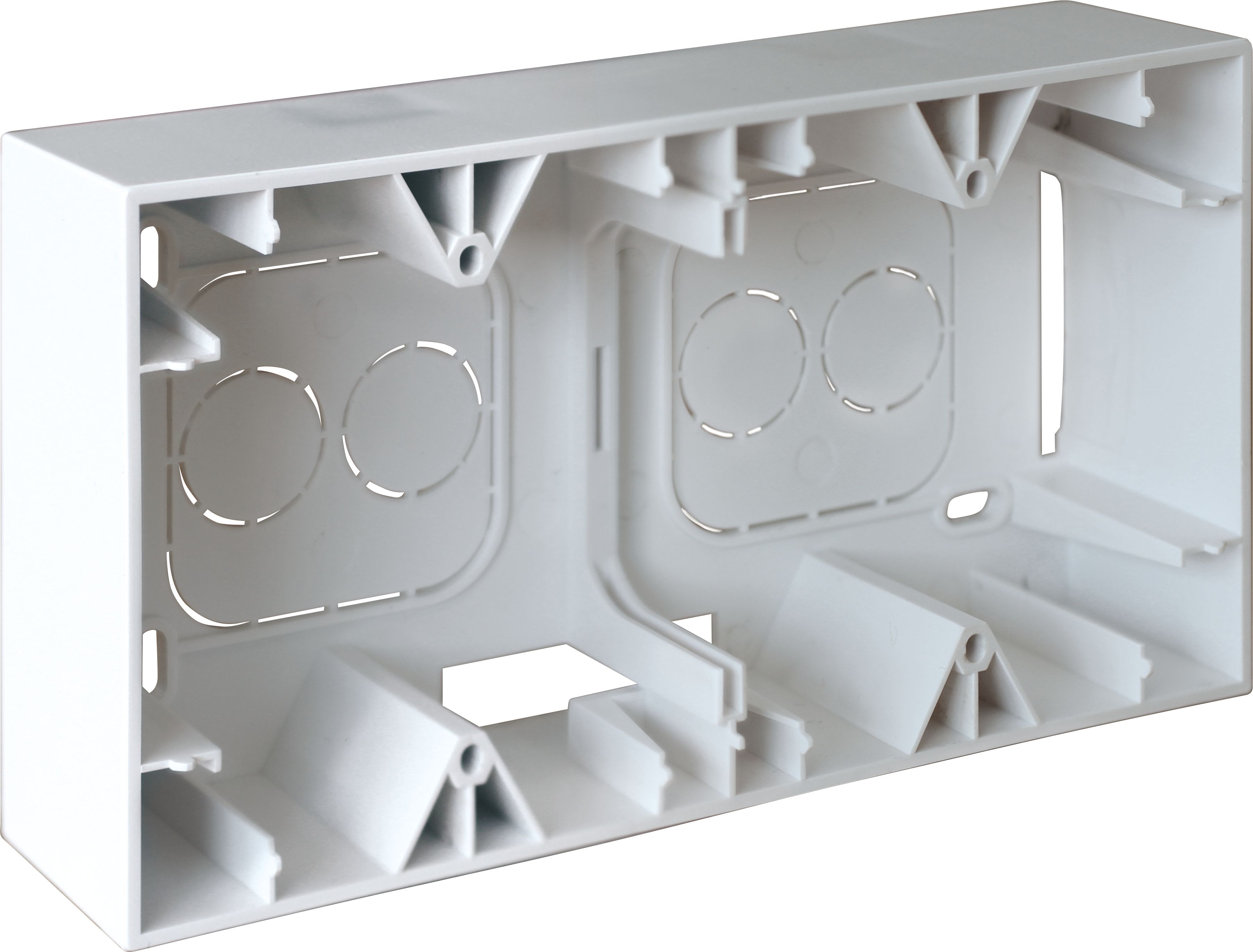 Eur Ohm - SQUARE cadre saillie 2 postes