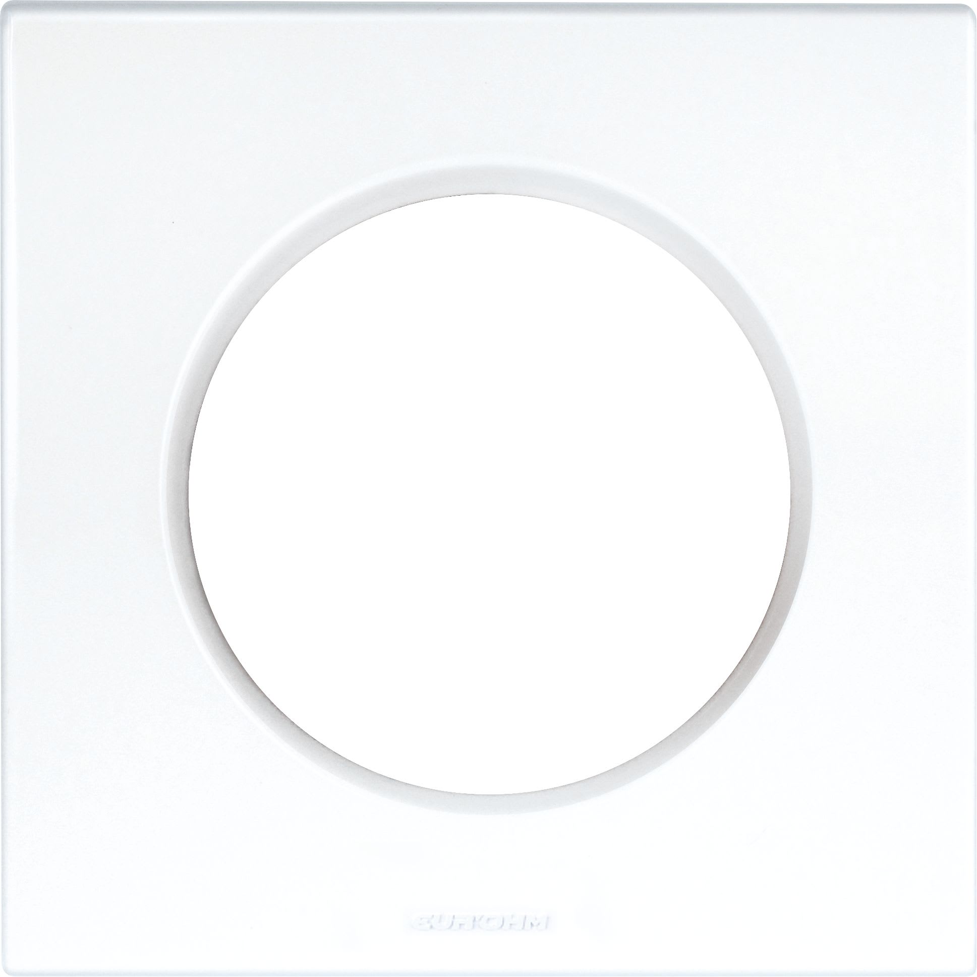 Eur Ohm - SQUARE PLAQ BLC 1P