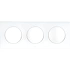 Eur Ohm - SQUARE PLAQ BLC 3P entr.71mm