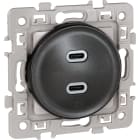 Eur Ohm - SQUARE chargeur dble USB C 5,5V VULCAIN