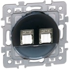 Eur Ohm - SQUARE DBLE Blindées RJ45 CAT6 STP (Gr2 TV) VULCAIN