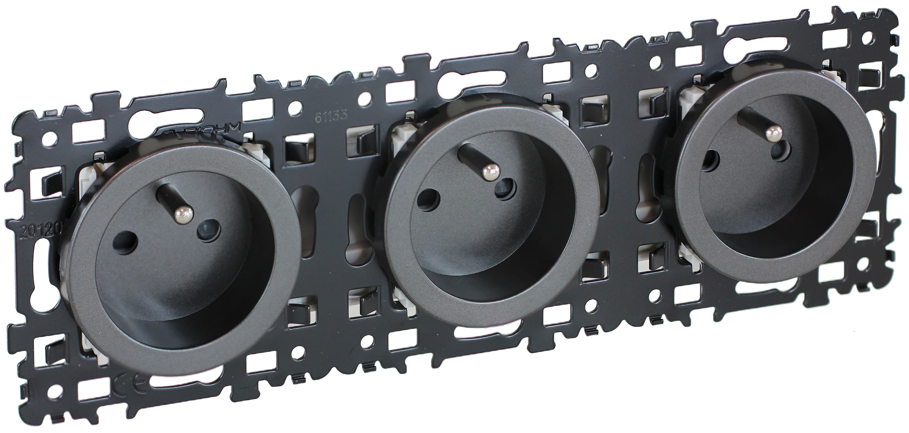 Eur Ohm - SQUARE PC 3x2P+T précab. VULCAIN