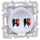 Eur Ohm - SQUARE dble prise HP SILVER