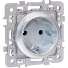 Eur Ohm - SQUARE PC 2P+T SILVER ALLEMAND