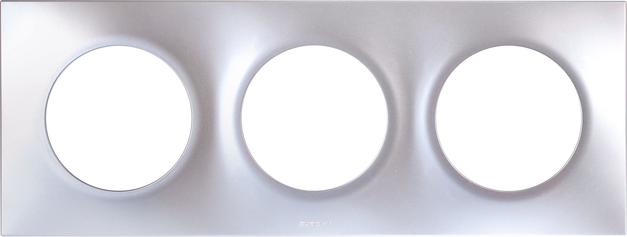 Eur Ohm - SQUARE PLAQ SILVER 3P entr.71mm