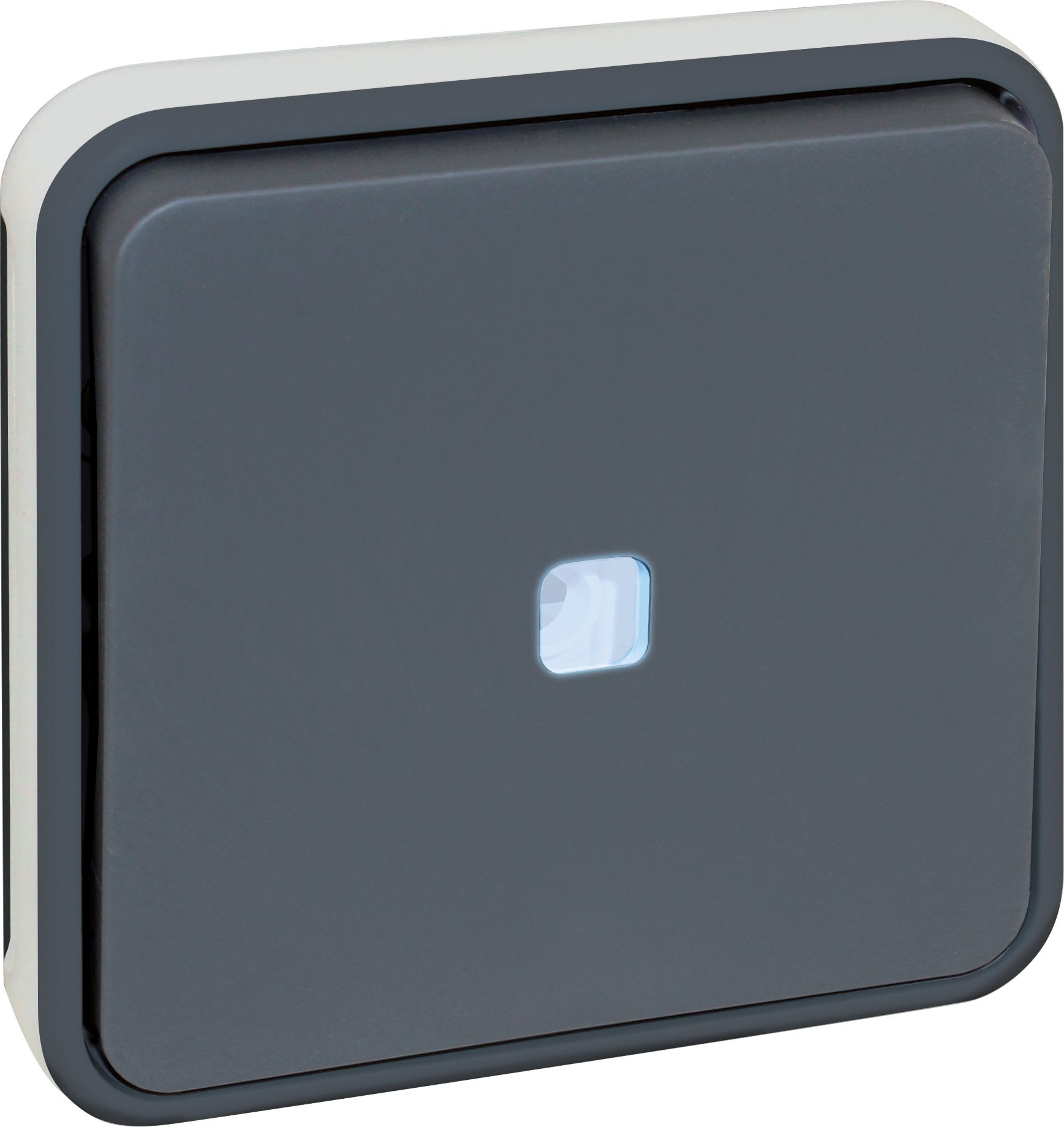 Eur Ohm - OXXO BP lumineux compos GRIS IP55