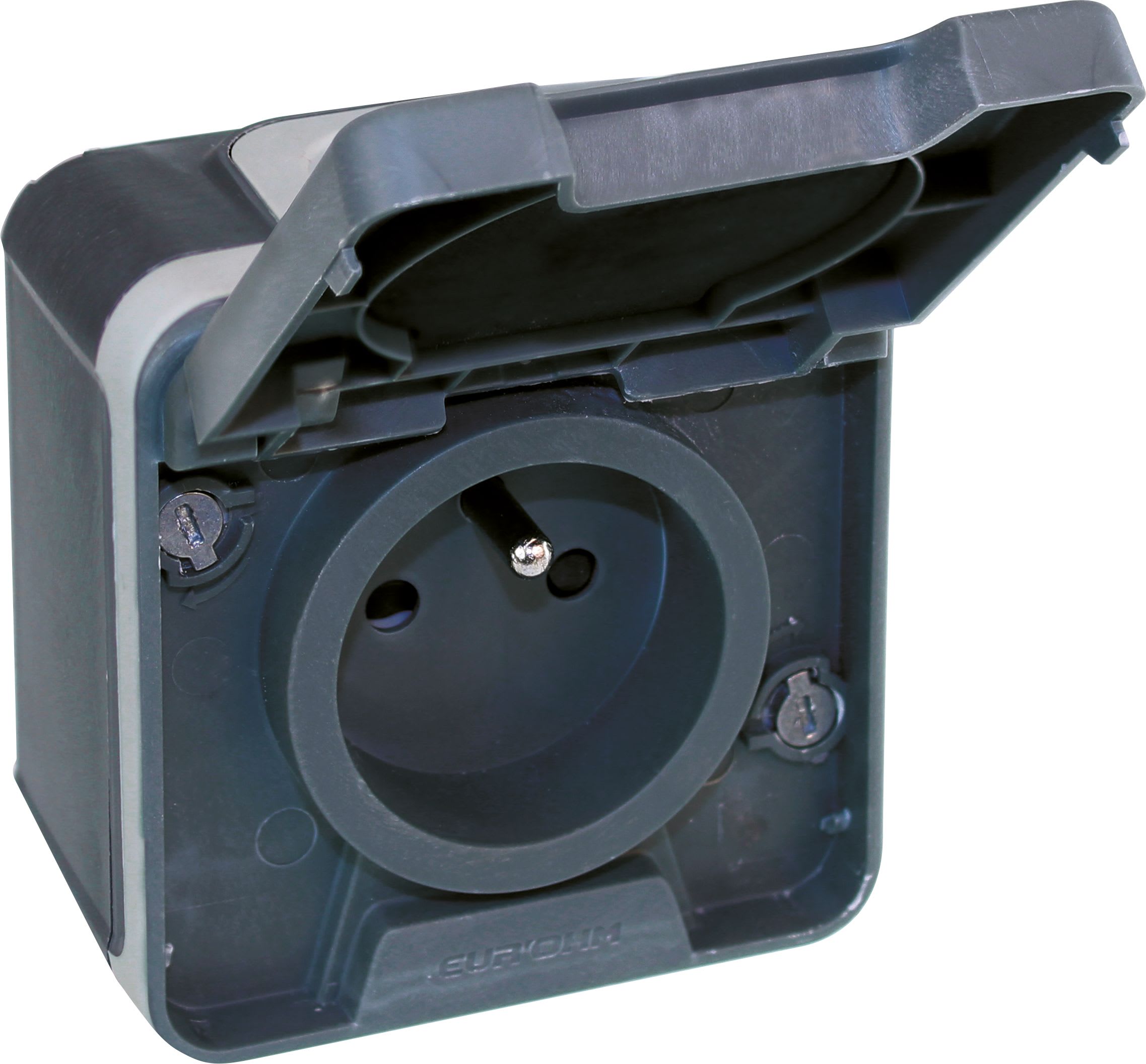 Eur Ohm - OXXO PC 2P+T GRIS SAILLIE IP55