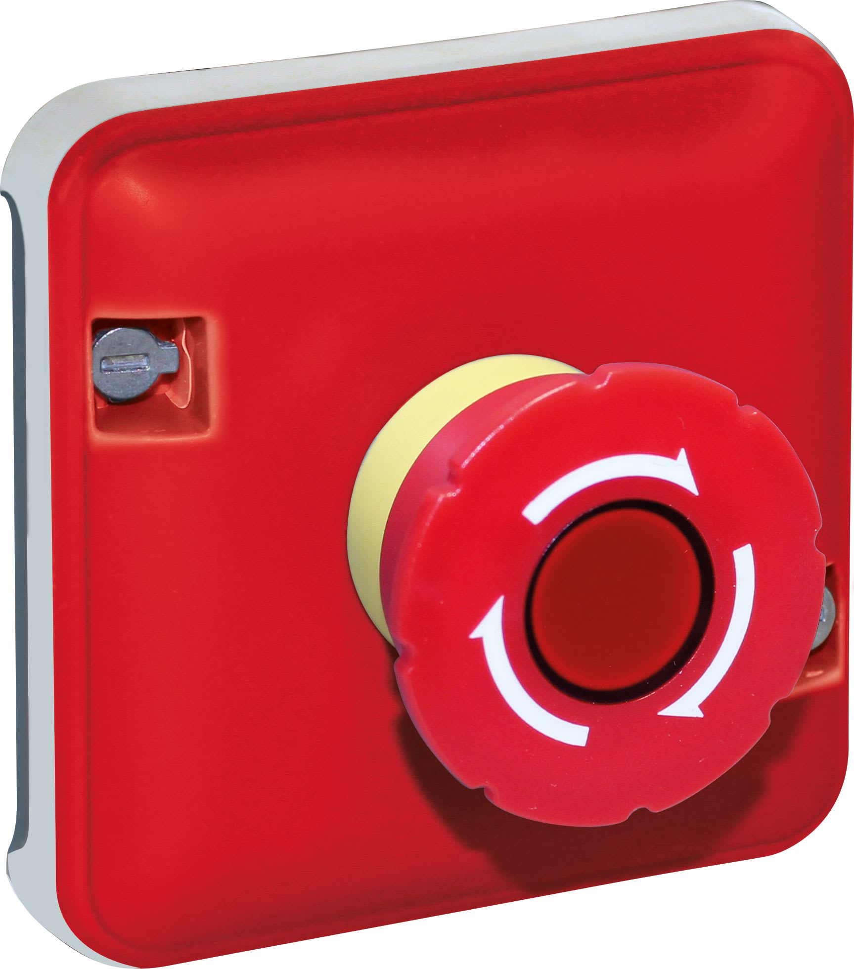 Eur Ohm - OXXO Arret d'urgence 1/4 tour compos JAUNE/ROUGE IP55
