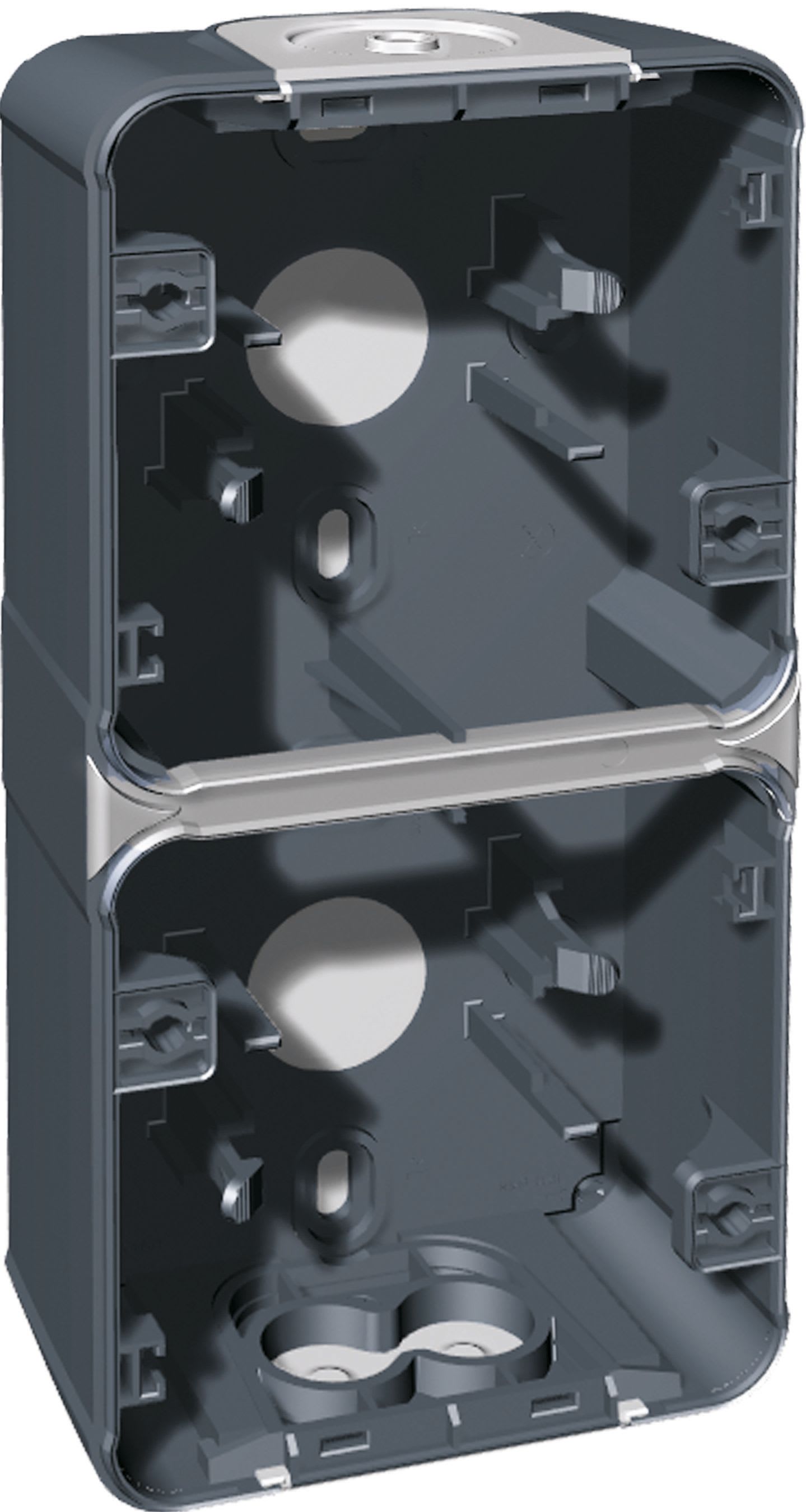 Eur Ohm - BOITE 2P GRIS vertic SAILLIE