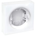 Eur Ohm - DUNE CADRE SIMPLE + EMBASE pour simple VV ou BP BLANC