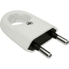 Eur Ohm - 6A male droite blanche