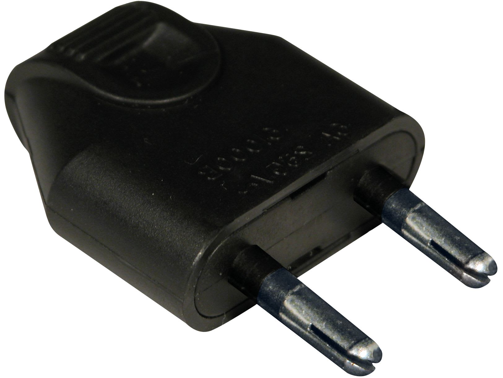 Eur Ohm - 6A male droite noir