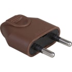 Eur Ohm - 6A male droite marron