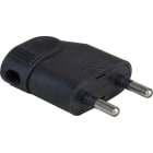 Eur Ohm - 6A male coudée noir