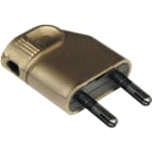 Eur Ohm - 6A male coudée or