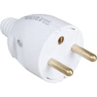 Eur Ohm - 16A male p.feuille dte blanche