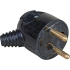 Eur Ohm - 16A male p.feuille coudée noire