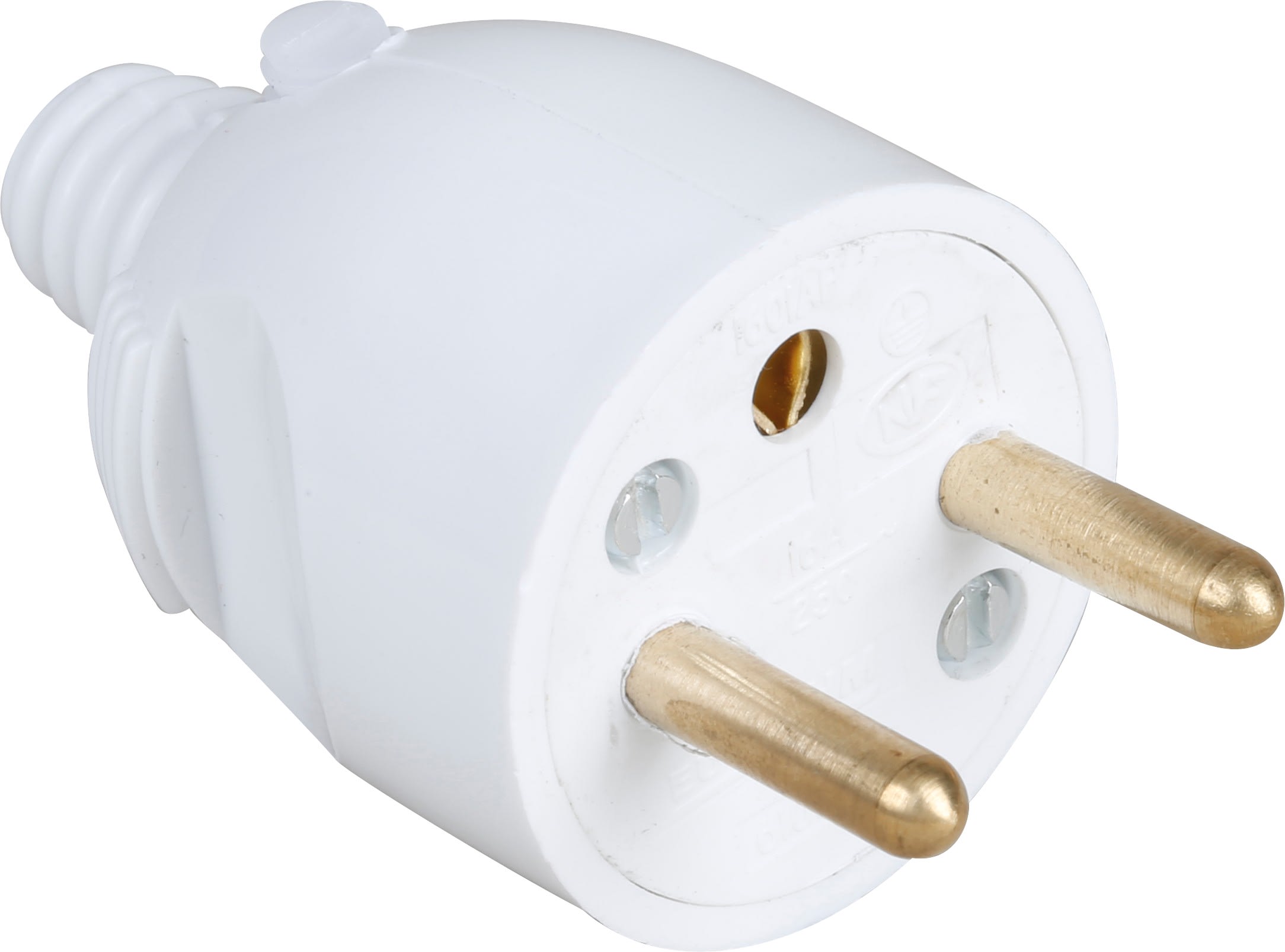 Eur Ohm - 16A male coiffe  blanche (étiquette unitaire)