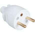 Eur Ohm - 16A male coiffe blanche (étiquette unitaire)