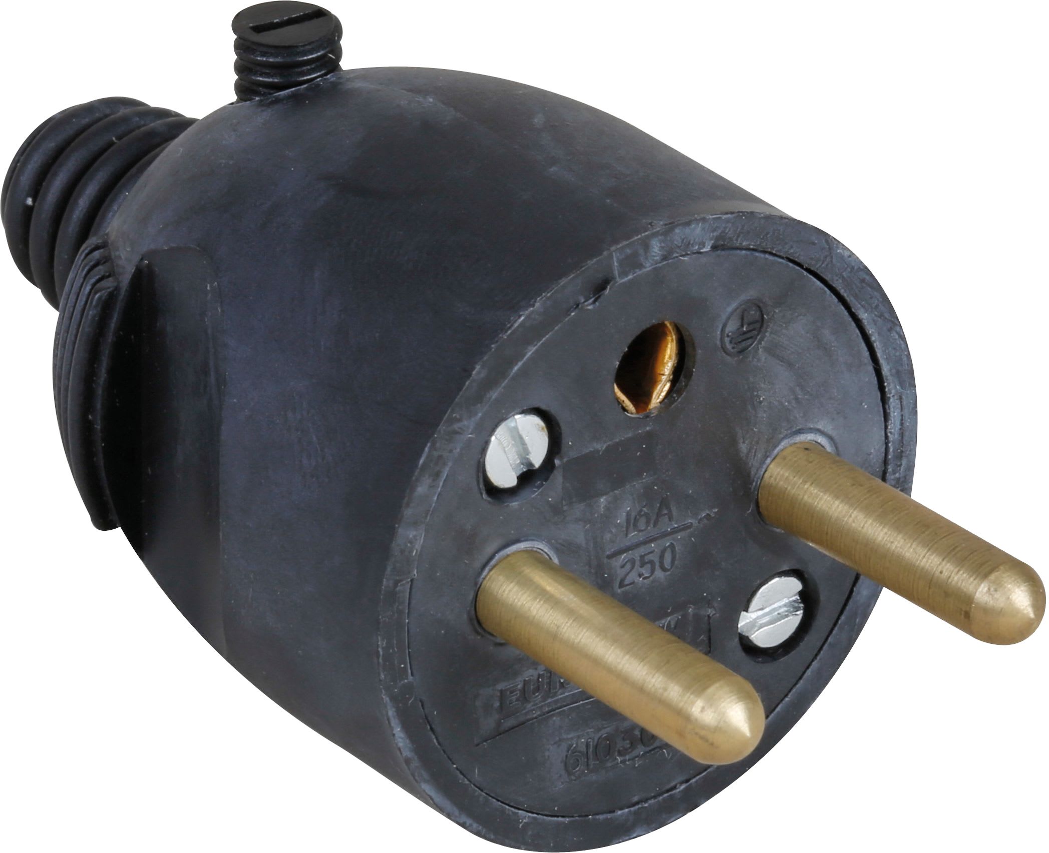 Eur Ohm - 16A male coiffe noire