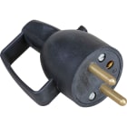 Eur Ohm - 16A male coiffe ann. noire