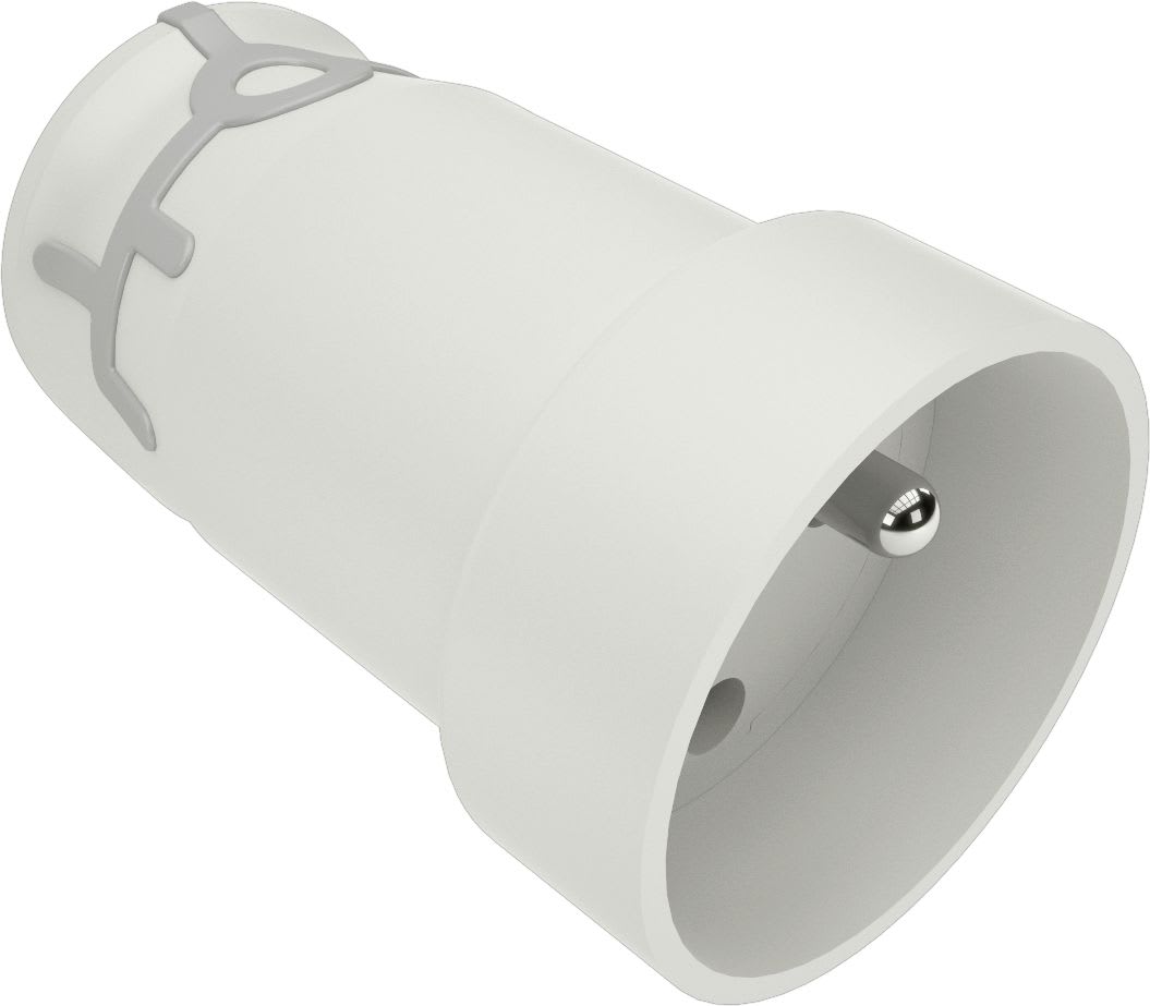 Eur Ohm - 16A fem. coiffe blanche