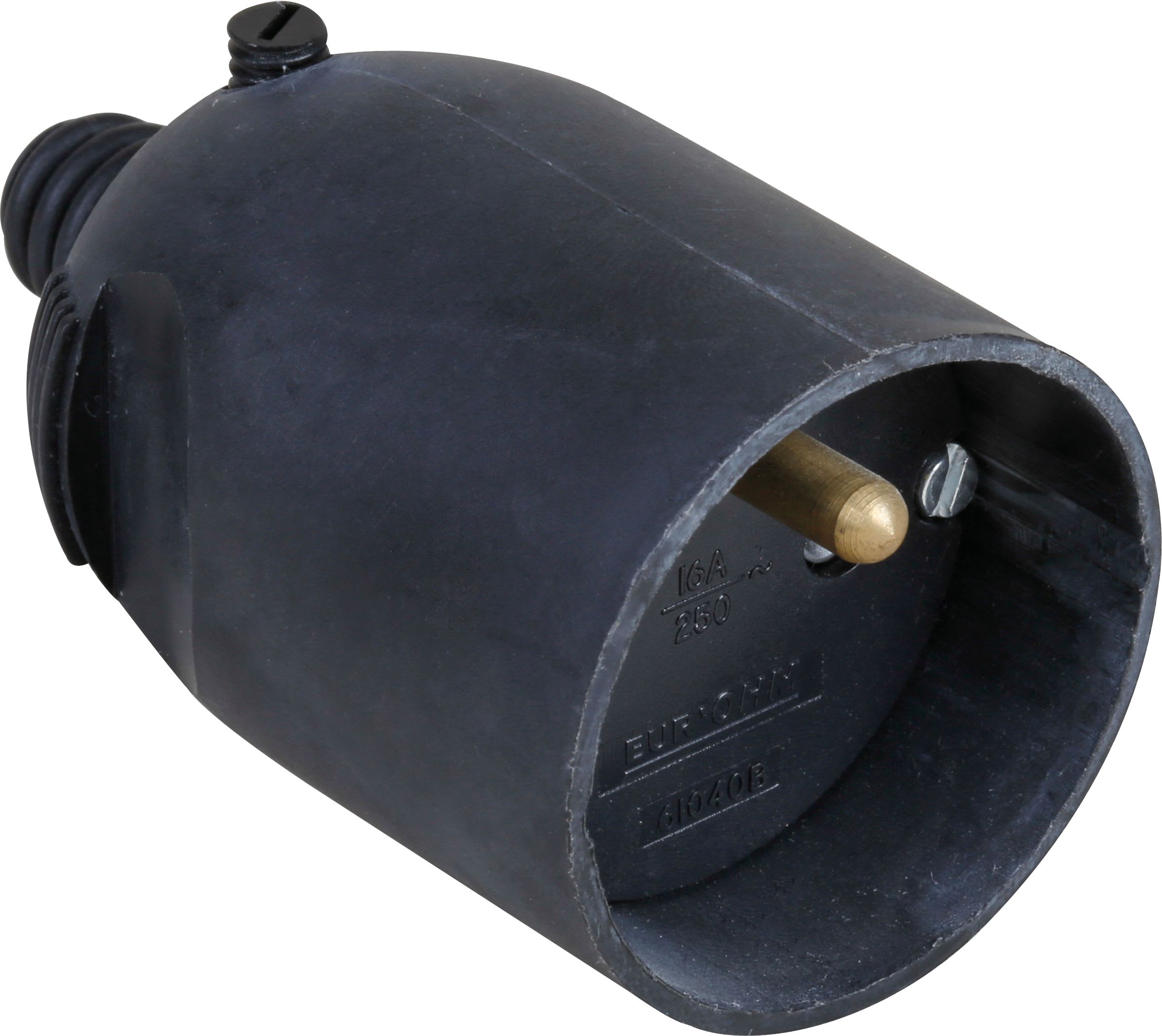 Eur Ohm - 16A fem. coiffe noire