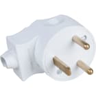 Eur Ohm - 20A male coudée 2P+T blanc